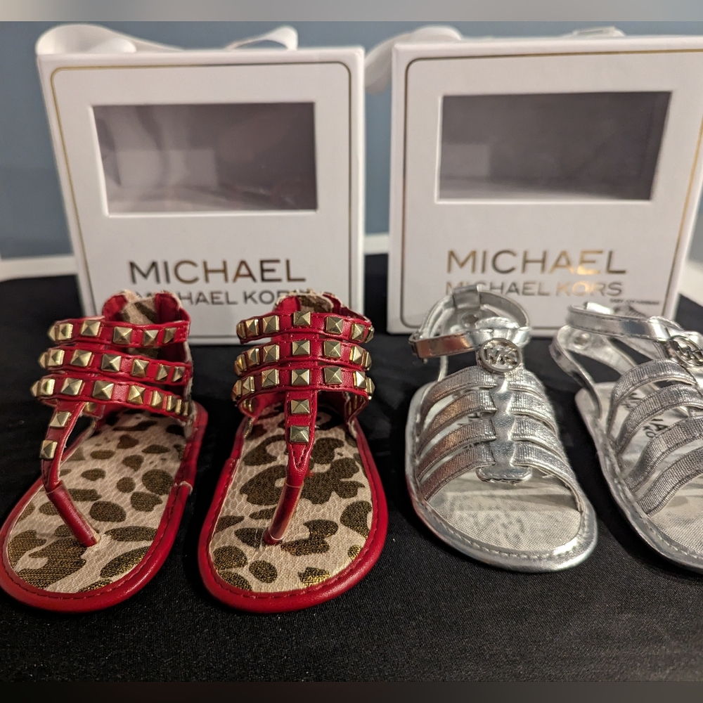 Michael Kors baby sandals (2 pairs)